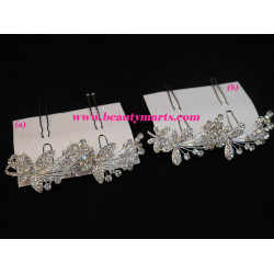 Bridal Rhinestone Mini Hair Pin (2pcs) Bridal Rhinestone Mini Hair Pin (2pcs)